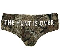 Wedding Bridal Panty The Hunt Is Over On Camouflage for Her, Camouflage, Medium