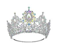Wedding Bride Tiaras And Crown Beauty Pageant Hair Crown Baroque Party Stage Show Headpiece (Goldcolor)