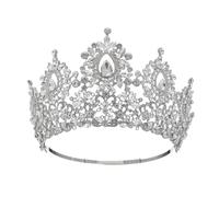 Wedding Bride Tiaras And Crown Beauty Pageant Hair Crown Baroque Party Stage Show Headpiece (Goldcolor)