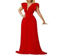 Wedding Bridesmaid Cocktail Party Rompers Pleated V Neck Prom Formal Gown Fake Princess Bridal Dress Summer Evening Dresses