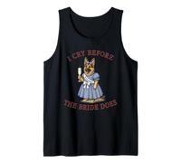 Wedding Bridesmaid I Cry Before The Bride German Shepherd Tank Top