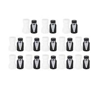 WEDDING BUBBLE BOTTLES BRIDE GROOM SHAPE MINI BUBBLE PARTY BOTTLE ANNIVERSARY ENGAGEMENT CELEBRATION BLACK WHITE