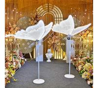 Wedding Butterfly Floor Lamp with Stand, Creative LED Standing Light for Event Decor, Hanging or Standing Decoration, Romantic Ambiance