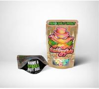 Wedding cake mylar bags 3.5g smell proof packaging x25