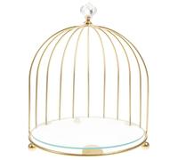 Wedding Cake Stand Decorative Birdcage Shape Dessert Display Tray for Parties Cupcake Holder with Fine Workmanship for Cakes and Treats