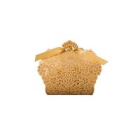 Wedding Candy Box 10/50/100pcsWhite Red Gold Blue Champange Wedding Candy Box With Ribbon Sweets Candy Favors Bags Boxes Birthday(Brown2,9.7X7.5X3.2CM_50PCS)