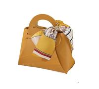 Wedding Candy Packaging Boxes 50PCS Distribute Gift Bags Wedding Favour Bag For Guest Mini Handbag With Ribbon Candy Packaging Box Party Decor For Wedding Party(Color3)