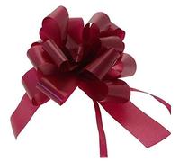 Wedding Car Kit 3X Large 50mm Poly Pull Bows & 7 Metres 2" Poly Ribbon Choose Your Colour (Burgundy)