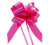 Wedding Car Kit 3X Large 50mm Poly Pull Bows & 7 Metres 2" Poly Ribbon Choose Your Colour (Cerise)