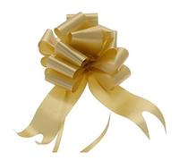 Wedding Car Kit 3X Large 50mm Poly Pull Bows & 7 Metres 2" Poly Ribbon Choose Your Colour (Gold)