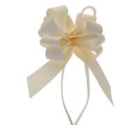 Wedding Car Kit 3X Large 50mm Poly Pull Bows & 7 Metres 2" Poly Ribbon Choose Your Colour (Ivory)