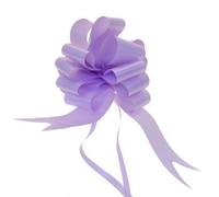 Wedding Car Kit 3X Large 50mm Poly Pull Bows & 7 Metres 2" Poly Ribbon Choose Your Colour (Lilac)