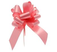 Wedding Car Kit 3X Large 50mm Poly Pull Bows & 7 Metres 2" Poly Ribbon Choose Your Colour (Pink)