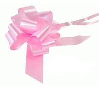 Wedding Car Kit BABY PINK 3x Large 50mm Poly Pull Bows & 6 Metres 2" Poly Ribbon