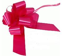 Wedding Car Kit HOT PINK 3x Large 50mm Poly Pull Bows & 6 Metres 2" Poly Ribbon