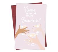 Wedding Card 1PC Sweet Bridal Shower Card,Funny Engagement For Her,Wedding Congratulations