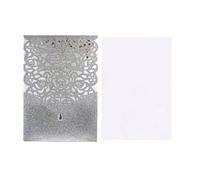 Wedding Card 25/50Pcs Glitter Paper Wedding Invitations Card Lace Birthday Mariage Party Decoration(Color 2,50pcs)