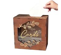 Wedding Card Box for Reception, Vintage Rustic Wood Acrylic Decoration with Acrylic Window | Wedding Reception Decorations | Garden Farm Mountain Holiday Spring