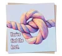 Wedding Card For a Beautiful Couple - You've Tied The Knot - Marriage, Celebration, Married - For a Lovely Pair, Husband, Wife