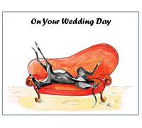 Wedding Card Greyhound Whippet Lurcher Italian Dog - CUSTOM TEXT