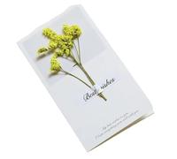Wedding cards 10 Pieces/pack Creative Handmade Dried Flower Greeting Cards, Student Folding, Blessings Handwritten Card Set(Color 02)