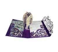 Wedding Cards for Bride and Groom - Pop-Up Wedding Congratulations Card with Money Holder for Cash Gift - Elegant Marriage Card for Bridal Shower, Wedding Shower, Son & Daughter in Law, Engagement, or