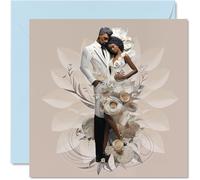 Wedding Cards for Couples - Big Day - Congratulations Happy Engagement Gifts, Congrats Well Done Card, 145mm Wedding Marriage Greeting Cards for Couples Fiance Fiancee (NOT 3D or Pop Up)