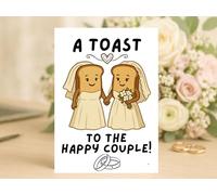 Wedding Cards For Couples Cute Funny Congratulations Mr And Mrs Newlywed Marriage Card Collection Bride Groom Modern Designs (Mrs & Mrs)