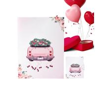 Wedding Cards For The Groom, 3D Car Vintage Romantic Decoration Design - Cards with Wedding Blessing - for Adults Family Friends Home Holidays Engagement Festivals Special Occasions New Year