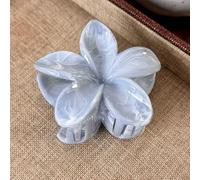 Wedding Clips Flower Hair Clips Hair Accessories for Women Girls Kids 1 Piece Large Hair Claw Elegant Headwear Styling Tools for Party Wedding Daily (Blue)