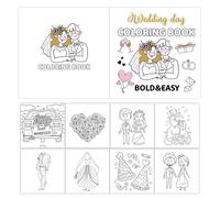Wedding Coloring Books for, Wedding Activity Book | Activity Book for Coloring - 40 Pages Wedding Favors for Wedding Coloring Pages for Boys Girls 4