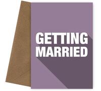 Wedding Congratulations Card for Bride and Groom - Getting Married - Celebrate Brides, Grooms, Gay & Lesbian Couples with Joyful Wedding Day Cards