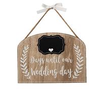 Wedding Countdown - Love Story ' Days Until our Wedding' Countdown Plaque Gift boxed Sign with Chalk