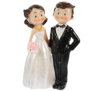 BZQCPLX Wedding Couple Figurine Wedding Couple Cake Topper Bride and Groom Cake Toppers Figures Resin Couple Figurine Wedding Cake Topper Figurines for Anniversary Engagement Home Decor Car Ornaments