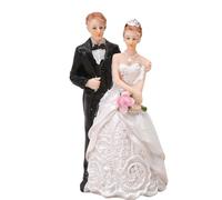 Wedding Couple Figurine - Groom Statue Sculpture Wedding Decoration | Romantic Couple Figurine Unique Resin Cake Topper Souvenir Home Decoration for Groom