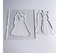 Wedding Couple Router Template, Clear Acrylic Template, Router Inlay Template, Woodworking Router Template