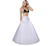 Wedding Crinoline Petticoat Elastic A-Line 1 Hoop Half Slips Skirt Lace Underskirt Shaping Shaping for Swing skirts, Vintage dress, Cocktail costume, Bridesmaid dress, Dancing Party(white,14)