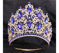 Wedding Crown Tiara For Women Rhinestone Bridal Headdress Banquet Party Adjustable Hair Accessories 9