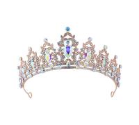 Wedding Crown, Women's Queen Crowns, Rhinestone Wedding Crowns and Tiaras, European and American Bridal Crown Headpiece, Birthday, Cross-border Wedding Headband, Jewelrwomen, Costume Party Ha, Siehe