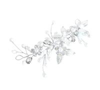 Wedding Crystal Hair Vines Flower Leaf, Silver Bridal Hair Fascinator Vine Flowers, for Bridal Hair for Women and Girls