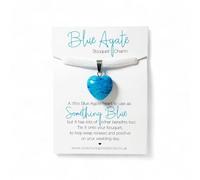 Wedding Crystal Stone Charms Chakra Stones Something New Something Blue For Bride Bridal Bouquet Charm (Blue Agate)