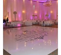 Wedding Dance Floor Decal Vinyl Sticker Custom Name,Custom Floor Decals for Party,Personalized Wedding Dance Floor Vinyl Decals,Dance Floor Wedding Decoration (XXXL 290X220cm)