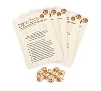 Wedding Dare Game Set: Rustic Tabletop Icebreaker with Wooden Dice