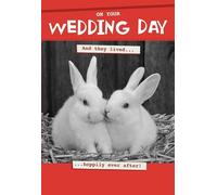 Wedding Day Card - Wedding Day Card for Couple - Wedding Day Card for Friends - Happy Couple Wedding Card - Hoppily Ever After!