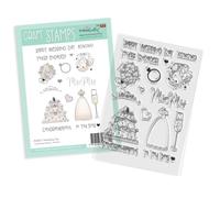 Wedding Day Clear Craft Stamps for Weddings, engagements, Anniversaries and Romantic Occasions - Card Making, Craft, Scrapbooking A6/4x6 Quality photopolymer