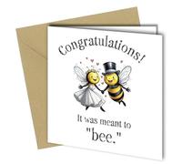 Wedding Day Greeting Card Congratulations to You Both Luxury Beautiful Card - It was meant to bee #1605