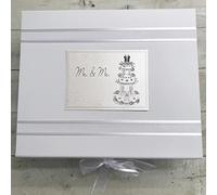 Wedding Day. Large Keepsake Box. MR & MR Cake Design. Hand Finished by WHITE COTTON CARDS (CMR2X)