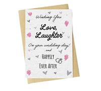 Wedding Day Seed Card Plantable Lavender Card Handmade A6 - Happily Ever After