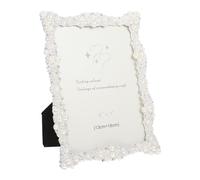 Wedding Decor Picture Pearl Picture Frame Metal Photo Frame Vintage Photo Display Crystal Decor 7inch for Anniversary Wedding