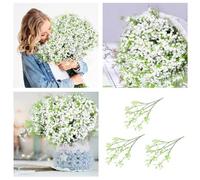 Wedding Decorations Reception Floral Bouquets Arrangement For Wedding Centerpieces And Decorations Floral Double Dozen (White, One Size)